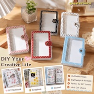 GREAT A7 Binder Cover, PVC Polka Dot Polka Dot  Binder, Durable  A7 Photocard Holder Album Shell Kpo