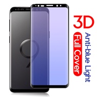 3D Full Coverage Anti Blue Purple Light Tempered Glass Curved Edge Screen Protector For Samsung Galaxy Note 20 10 9 8 S20 Ultra S10 S9 S8 Plus