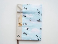 搖擺企鵝 - 可調式 A5 布製書套