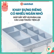 Medical storage box 6576 Viet Nhat, Medical medicine box, 2-layer medicine box