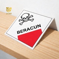 SAFETYSIGN K3 SYMBOL WASTE B3 - WITH 3MM PLATE