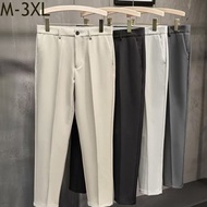 [S-3XL] Men’s Women’s South Korea summer loose style Cotton Polyester Straight Khaki Black White Gra