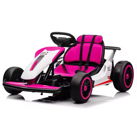 24V Electric Gokart For Children 6-12 Years, Drift Kart With Adjustable Seat, 2 x 200W Motors, 7Ah B