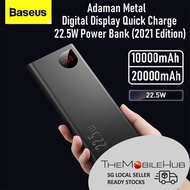 BASEUS Adaman Powerbank Metal Digital Display 10000mAh 20000mAh 40000mAh 22.5W Power Bank Charger