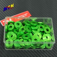 Colored Aluminum Ring Size 12 Decorative E-Ring (1 Set Has 10 Pieces) Of Nuts Number 12
