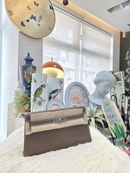 Hermes kelly elan 大象灰銀扣