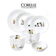 [CORELLE] SNOOPY Color Tableware 14p Set for 4 People / Dinnerware