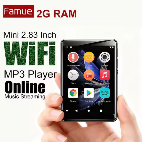 Android and WiFi MP3 Player 2.8 inchs Bluetooth Speaker Online Music Streaming Built in Play Store S