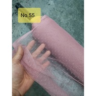 SOFT NET POLKA DOT BRIDAL (TULLE) BARU - KAIN NET POLKA DOT LEMBUT - 55