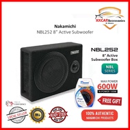 Nakamichi NBL252 - 8" + (MJ-8) Active Subwoofer Box | Car Subwoofer Box | Subwoofer Box Kereta | Car Woofer | Woofer Box