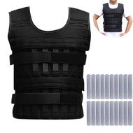 HK3U READY STOCK itness Weighted Vest, ﻿Adjustable Weighted Jacket, Running Weight Vest (Steel Plate