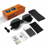 [2026 F18] Smart Glasses with AI Translation HD Bluetooth Call Voice Assistant Anti Blue Light UV400