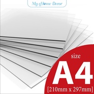 *Size A4* Arcylic Sheet/Papan Perspek/亞克力板-Grade AA