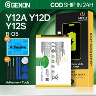 【Free Tools+Adhesive】Genon Battery for Vivo Y12S Y12D Y12A Battery B-O5 5000mAh Bateri New 0 Cycle