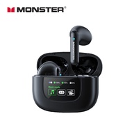 【EX SHOP】 Monster XKT20 Wireless Headphones Bluetooth 5.4 LED Screen Dynamic With 3 Music Mode TWS N