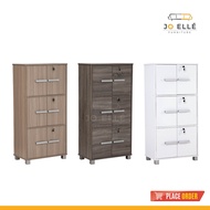 Jo ELLE - Nicole 6 Doors Storage box with Lock (H 129.5 cm) / Display Cabinet / Bookshelf / Bookcase