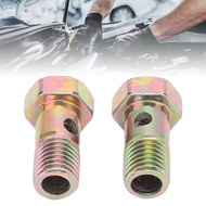 [tiehome] M10x1.25mm Banjo Bolt Metal Brake Line Banjo Bolt Adapter With Washers For Pipeline Connec