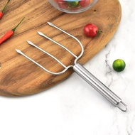 LARNA BBQ Ham Grill Roaster Stainless Steel Carving Fork Barbecue Tool Turkey Fork Lifter