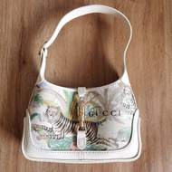 handmade全手縫真皮斜挎包 手拎包腋下包  gucci限定防塵袋改造
