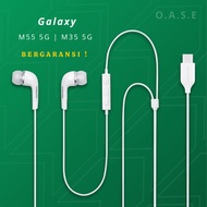 Samsung Galaxy M55 5G Headset | M35 5G Type C Original Earphone Handsfree