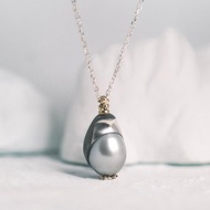 18K金‧925銀  守護者-皇帝企鵝珍珠項鍊