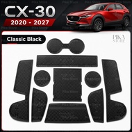 LEATHER Mazda CX30 Car Slot Mat Anti Slip Mat CX-30 2020-2027 Mazda CX30 Accessories