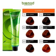 Bremod Performance Hair Color Cream Light Copper Blond Light Copper Dark Copper Dark Copper Blond Or