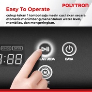 Polytron Mesin Cuci 1 Tabung Zeromatic Hijab 10 Kg