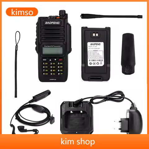 KIMHYUN Baofeng UV-9R PLUS 8W Dual Band Ham Radio Baofeng Uv-9r Plus Waterproof IP67 Mobile Two-way 