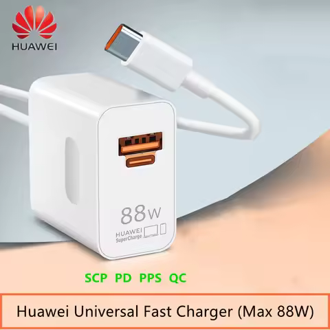 Huawei Universal Fast Charger Max 88W SuperCharge Support PD QC Quick Charge For Huawei/iPhone/iPad/