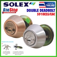 (100% ORIGINAL) SOLEX Double Deadbolt Lock With Computer Key Tombol Pintu 5910ESS / 5910EAC  (MADE I