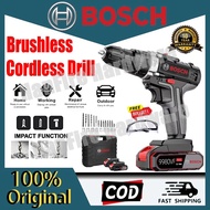 【10-year warranty】BOSCH 9980VF 18V Cordless Drill Driver Battery Screw Drill Brushless Impact Hammer