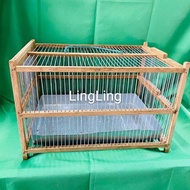 Bird Bath Cage Sangkar Mandi Burung （45x32x28/50cmX32cmX28cm)
