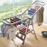 【Manila】Sampayan Heavy Duty Stainless Steel Cloth Drying Rack with Wheel Sampayan Indoor Outdoor Rac