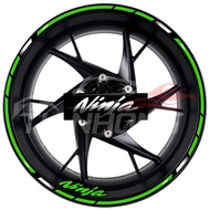 For 17 inch ninja 250 400 hub modified wheels rims reflective waterproof character decal stickers