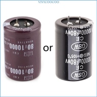 VIVI 35x50mm 80V 10000uF Electrolytic Capacitor Filter Current Condenser For  Am