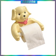 zzz Lovely Cartoon Dog Toilet Paper Holder Wall Mounted Bathroom Organizer Hygienic Tissue Roll Stor
