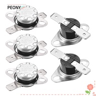 PEONIES 5pcs Thermostat, KSD301 Snap Disc Temperature Switch, Durable 120°C/248°F N.C Adjust Normally Closed Temperature Controller