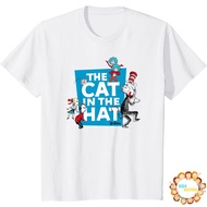 Dr.'s children's clothes Seuss The Cat in the Hat Characters T-shirt, White, Small children's clothe