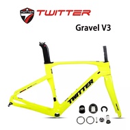 Twitter Bike Frame Gravel V3 48cm/51cm/54cm road car frame Cuadro de Carbono Road Bike Carbon Frame 