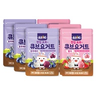 KOREA FESTA Alvin's Cube fruit yogurt blueberry 3ea,strawberry 3ea baby food cube yogurt