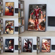 MINISO Marvel Superheroes Avengers Iron Man Characters Home Living Room Poster Kids Room Wall Mural 