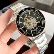 代購 新品MASERATI瑪莎拉蒂手錶 商務手表 上班手錶 休閒手錶 不鏽鋼鏈手錶 男士手錶 全自動機械錶 防水手錶 大錶盤男生腕錶 R882314002 生日禮物 鏤空錶盤手錶