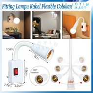 Flexible Cable Lamp Fitting,/ Plug, Bedroom Lamp Fitting, On Off Plug
