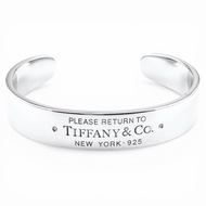 สภาพใหม่เอี่ยม ◇ TIFFANY&Co. Tiffany Return to Tiffany AG925 RTT กำไลข้อมือเพชรแบบแคบ เงินแท้ ขนาด S