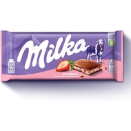 Milka chocolate strawberry bar 100g