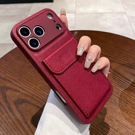 苹果17/16手机壳 Suitable for Apple 17/16/15/14 Phone Cases 现货   热卖  ——荔枝纹卡包适用苹果17promax手机壳16pro/15插卡13/14