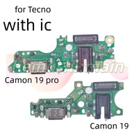 USB Charging Board for Tecno Camon 19 pro ci6 ci7 ci8 USB Charger Dock Board USB Jack Flex Cable Con