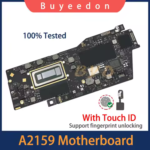 Tested A2159 Motherboard For MacBook Pro Retina 13" A2159 Logic Board i5 i7 1.4GHz 1.7gzh 8GB 128GB 