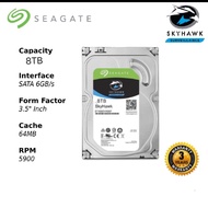 Seagate SkyHawk 8TB  CCTV Surveillance HDD SATA 6Gb/s 64MB Cache 3.5"